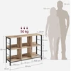 VASAGLE pastatoma lentyna su 6 skyreliais, 33 x 120 x 80 cm, LLS104B50
