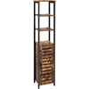 VASAGLE pastatoma lentyna su spintele ir 5 lentynomis, 37 x 30 x 167 cm, VSC37BX