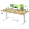 VASAGLE reguliuojamo aukščio biuro stalas 160 x 80 cm su USB-C, LSD146YA02