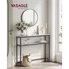 VASAGLE siauras konsolinis staliukas su 2 lentynomis, 80 x 20 x 80 cm, LNT130W59