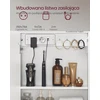 VASAGLE sieninė vonios spintelė su veidrodžiu, LED apšvietimu ir USB-A BBK133W01