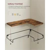 VASAGLE sieninės kampinės lentynos, 3 vnt., L formos, 40 x 29 cm, LLS833KD01