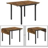 VASAGLE sulankstomas valgomojo stalas 2–4 asmenims, 120 x 78 x 75 cm, KDT077B01