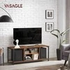 TV staliukas Vasagle TV spintelė su atvirais skyriais 40 x 120 x 50 cm vintažinė ruda-juoda