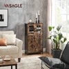 VASAGLE vonios kambario spintelė su stiklinėmis durelėmis 60 x 30 x 108 cm LSC260B01