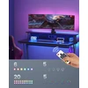 VASAGLE žaidimų kompiuterio stalas su LED apšvietimu ir maitinimo juosta 120 x 60 cm LWD192B56