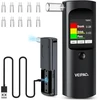 VEIPAO nešiojamas alkotesteris su LCD ekranu ir 11 kandiklių, modelis K68