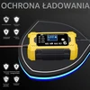 Vemfay išmanusis automobilio akumuliatoriaus įkroviklis 12 V, 6 A, su LCD ekranu, 6A Baterija Charger-Geltona