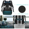 VESERI neperšlampamas 18,4 colių nešiojamojo kompiuterio kuprinė su batų skyriumi ir USB krovimo prievadu, 45 l, juoda, XY39