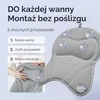 Vesta+ vonios pagalvė XXL 41 × 41 cm su 6 siurbtukais ir 8 cm galvos atrama BK-L-G