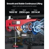 VEVOR elektrinis lyninis keltuvas 1000 kg, 1400 W, 12 m, PA1000