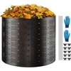 VEVOR sodo kompostinė 1000 l iš HDPE, 106,68 cm skersmens, 335*90cm
