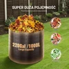 VEVOR sodo kompostinė 1000 l iš HDPE, 106,68 cm skersmens, 335*90cm