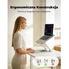 Vihoom reguliuojamas nešiojamojo kompiuterio stovas su 360° pasukamu pagrindu L189