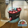 Vileda grindų valymo rinkinys su besisukančiu mopu ir mikropluošto šluoste Turbo 2in1