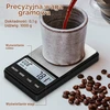 Virtuvinės svarstyklės UNIWEIGH kavos svarstyklės su laikmačiu, 1000 g, 0,1 g tikslumas, UW1-1000-BK