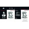 Virtuvinis kombainas KitchenAid Heavy Duty planetarinis maišytuvas su pakeliama 5,2 l metaline misa, sidabro spalvos