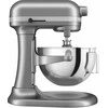 Virtuvinis kombainas KitchenAid Heavy Duty planetarinis maišytuvas su pakeliama 5,2 l metaline misa, sidabro spalvos