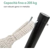 VITA5 metalinis hamako stovas, reguliuojamas, iki 205 kg, 2,9 m, juodas, 5437345