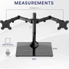 VIVO dvigubas monitorių stovas iki 32 colių ekranams, 10 kg, STAND-V002FG