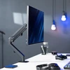 VIVO vieno monitoriaus stalo laikiklis su spyruokline svirtimi 17–27 col., VESA 100 × 100, STAND-V101O