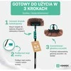 VONROC teleskopinė valymo šluota su 9 m žarna, 6,5 m ilgio, dozatoriumi ir dvejomis galvutėmis TB502XX