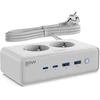 Voomy maitinimo ilgintuvas su 4 USB jungtimis, 65 W, 2 m, 2 lizdais, S20