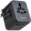 Voomy universalus kelioninis kištukų adapteris 2500 W su 3 USB-C ir 2 USB-A prievadais Y628