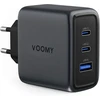 Voomy USB-C GaN įkroviklis 65 W su 2 USB-C ir USB-A jungtimis M6