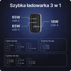 Voomy USB-C GaN įkroviklis 65 W su 2 USB-C ir USB-A jungtimis M6