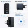 Voomy USB-C GaN tinklo įkroviklis 140 W su 3 USB-C ir USB-A jungtimis M6140