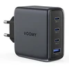 Voomy USB-C GaN tinklo įkroviklis 140 W su 3 USB-C ir USB-A jungtimis M6140