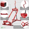 VOUNOT teleskopinis žoliapjovių ir traktorių keltuvas, 400 kg keliamoji galia, metalinis, raudonas