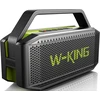 W-KING nešiojama Bluetooth garso kolonėlė 60 W IPX6 atspari vandeniui, stereofoninis garsas, 40 h veikimo su NFC, AUX, TF, mikrofonas, D9-1