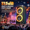 W-KING nešiojama Bluetooth kolonėlė, 100 W, IPX6, su mikrofono ir gitaros įvestimi, T11