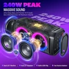 W-KING nešiojama Bluetooth kolonėlė, 100 W, IPX6, su mikrofono ir gitaros įvestimi, T11