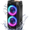 W-KING nešiojama Bluetooth kolonėlė, 100 W, IPX6, su mikrofono ir gitaros įvestimi, T11