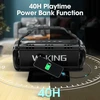 W-KING nešiojamas Bluetooth garsiakalbis 50 W, IPX6, stereofoninis garsas, NFC, D8