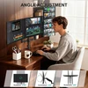 WALI trigubas stalinis monitorių laikiklis iki 27 colių, VESA 75 × 75/100 × 100 mm, GSDM003