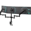WALI trigubas stalinis monitorių laikiklis iki 27 colių, VESA 75 × 75/100 × 100 mm, GSDM003