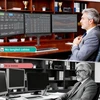 WALI trigubas stalinis monitorių laikiklis iki 27 colių, VESA 75 × 75/100 × 100 mm, GSDM003