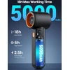 Warmco rankinis ventiliatorius H5 su 5000 mAh akumuliatoriumi, 5 greičiais ir LED ekranu