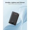 WeeFancy išorinis akumuliatorius 10000 mAh, 22,5 W, PD, QC, su integruotais laidais, WF103C