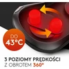 Wellax Shiatsu masažinė pagalvė su šildymu, 360° sukimu ir 3 greičiais We003