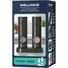 WELLHAUS elektriniai druskos ir pipirų malūnėliai, 2 vnt., keraminiai, Wellhaus B05932