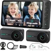 WEMOH automobilinė kūdikio stebėjimo kamera su 5 col. IPS 1080p ekranu ir 2 kameromis MAA