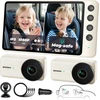 WEMOH automobilinė kūdikio stebėjimo kamera su 2 kameromis, 5 colių IPS 1080p ekranu MAA004-WE