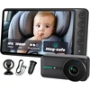 WEMOH automobilinė kūdikio stebėjimo kamera su 5 colių 1080p IPS ekranu MAA-2
