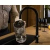 Wessper stiklinė vandens karafė su filtru, 3L, karščiui atsparus stiklas, juoda, WES201-BK-S