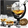 Whisiskey viskio grafinas gaublio formos 900 ml su 2 stiklinėmis Explorer2